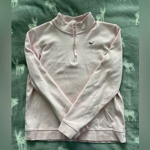 Vineyard Vines, baby pink quarter-zip, very good condition
